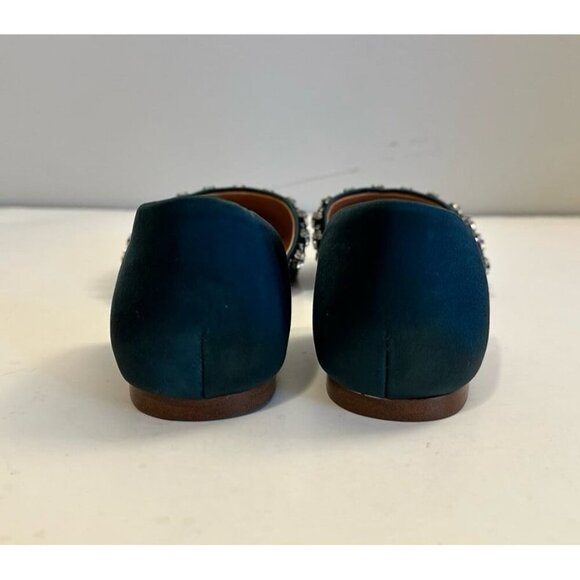 J. Crew Satin Jeweled Zoe D'ORSAY Flats Size 7.0 - Picture 7 of 12